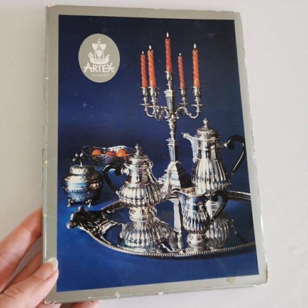 Vintage Artex Budapest Silverware Catalog, Undated No Prices Silversmiths